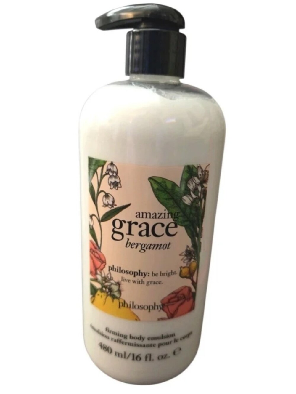 PHILOSOPHY Amazing Grace Bergamot Firming Body Emulsion, 16 Fl Oz, NEW W/PUMP